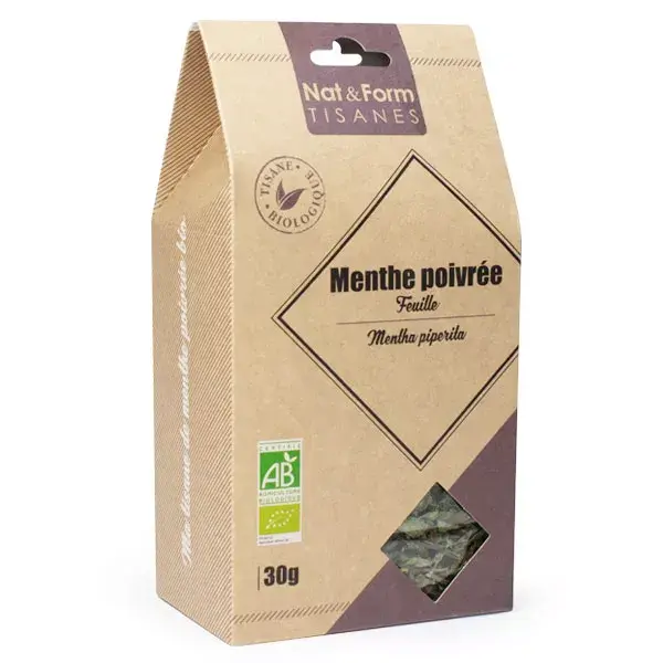 Nat & Form Tisane Menthe Poivrée Bio 30g