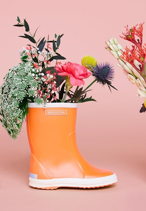 Bergstein Regenlaarzen oranje Rubber
