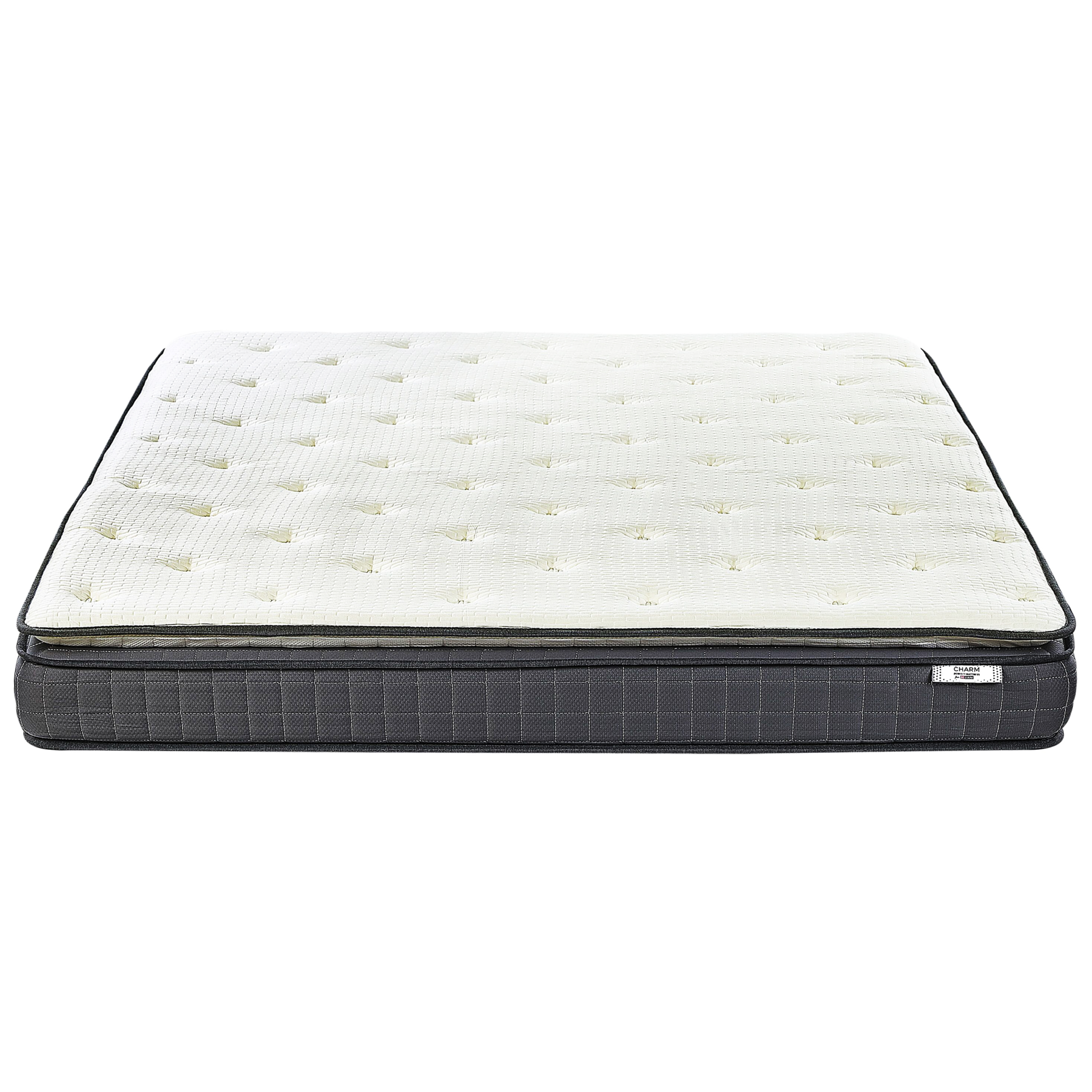 Beliani - CHARM - Traagschuimmatras - Wit - 180 x 200 cm - Polyester