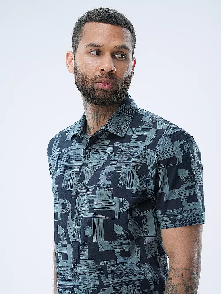 PME LEGEND Hemd Slim Fit  blau