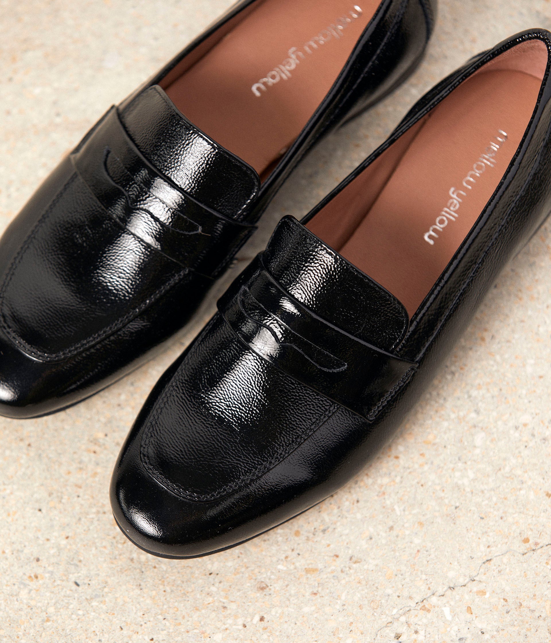 Mocassins noir verni Jessy