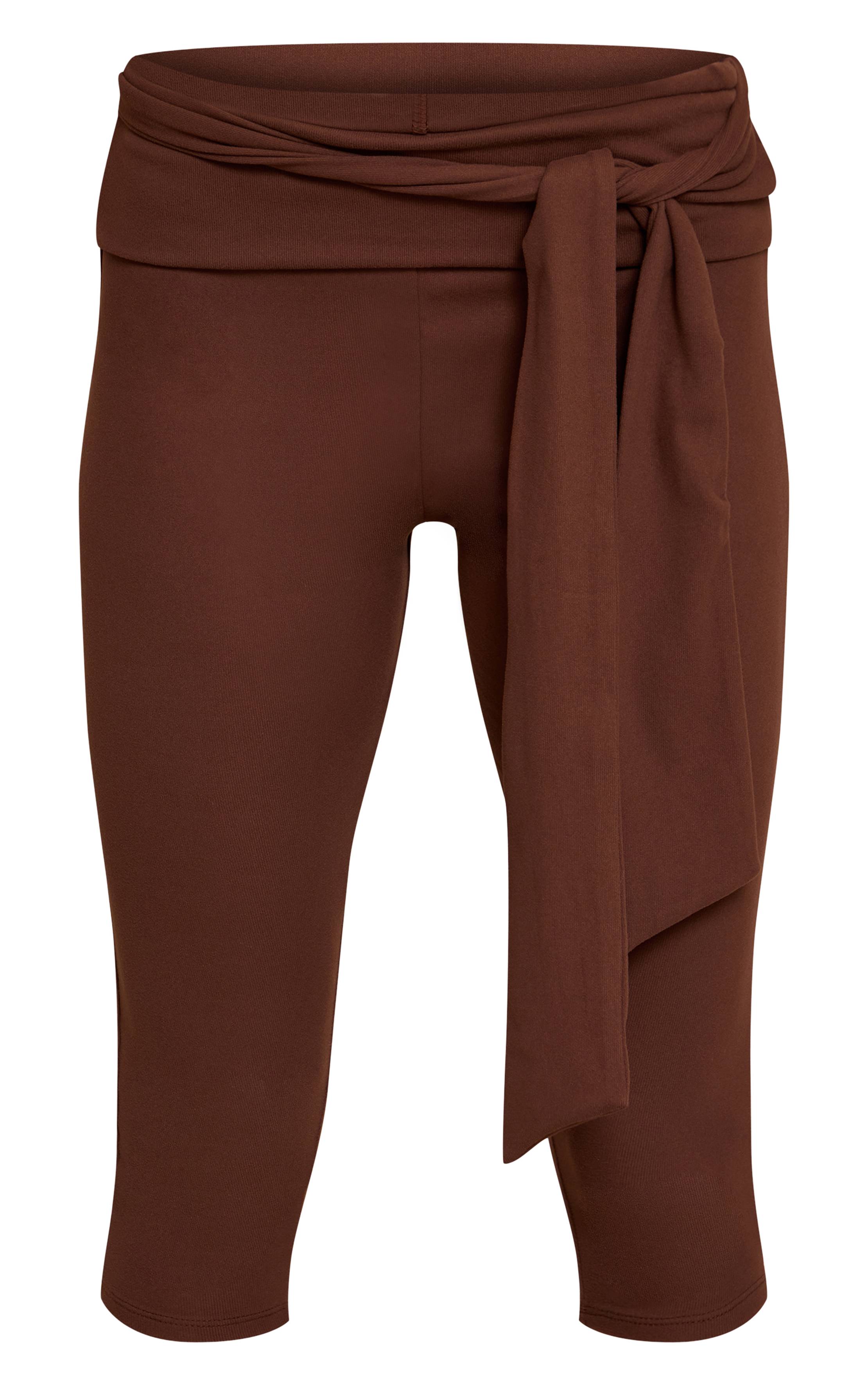 Marron Capri Ultra Doux Avec Détail Taille Enveloppante