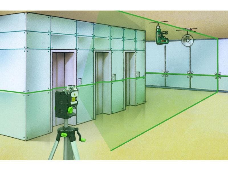 Laserliner Linienlaser CompactLine-Laser G360 Set 30 m 360°-Linienlaser mit Kompaktstativ