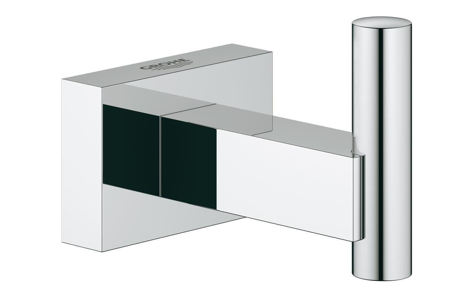 Bademantelhaken Essentials Cube ChromModerner Badezimmerhaken