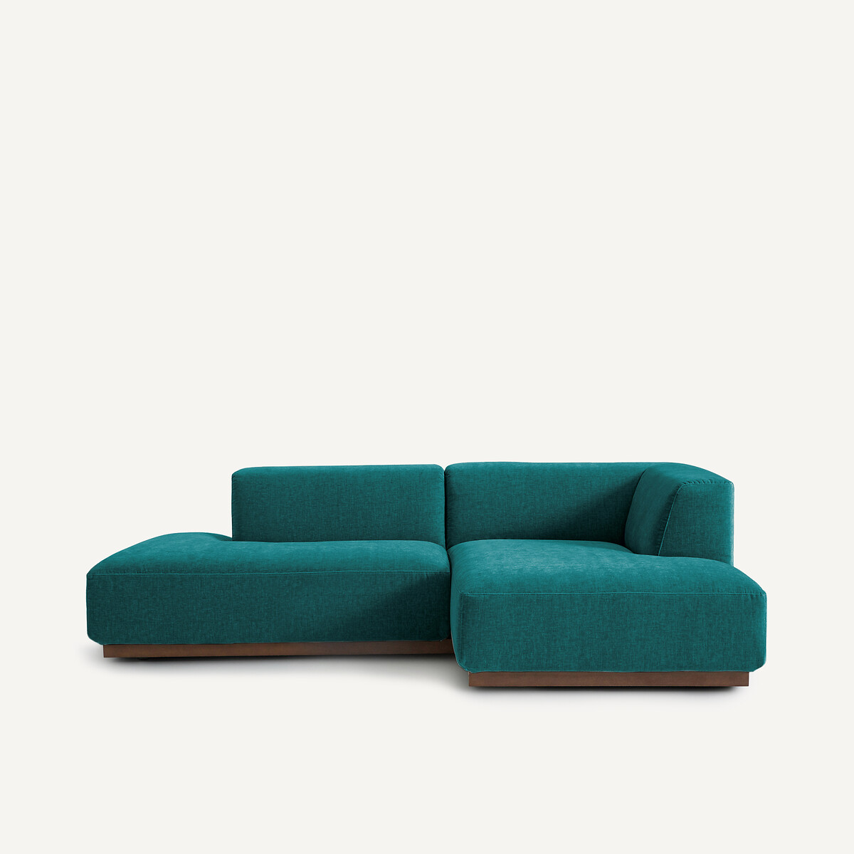 AM.PM<br>Sofá de canto direito em veludo chenille, Jacopo