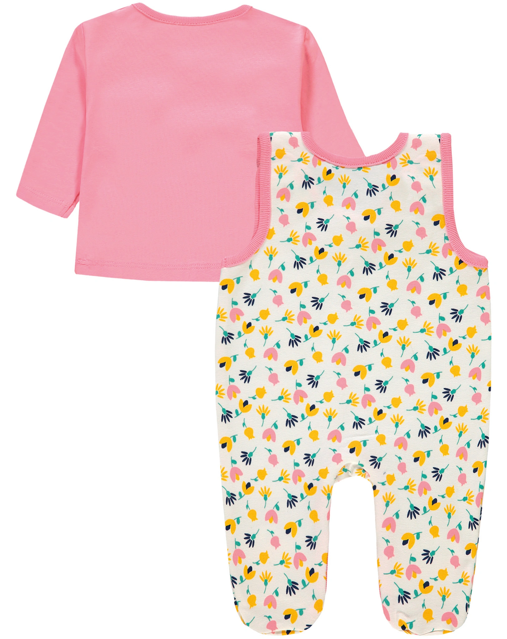Strampler LAMA ALLOVER mit Langarmshirt in snow white