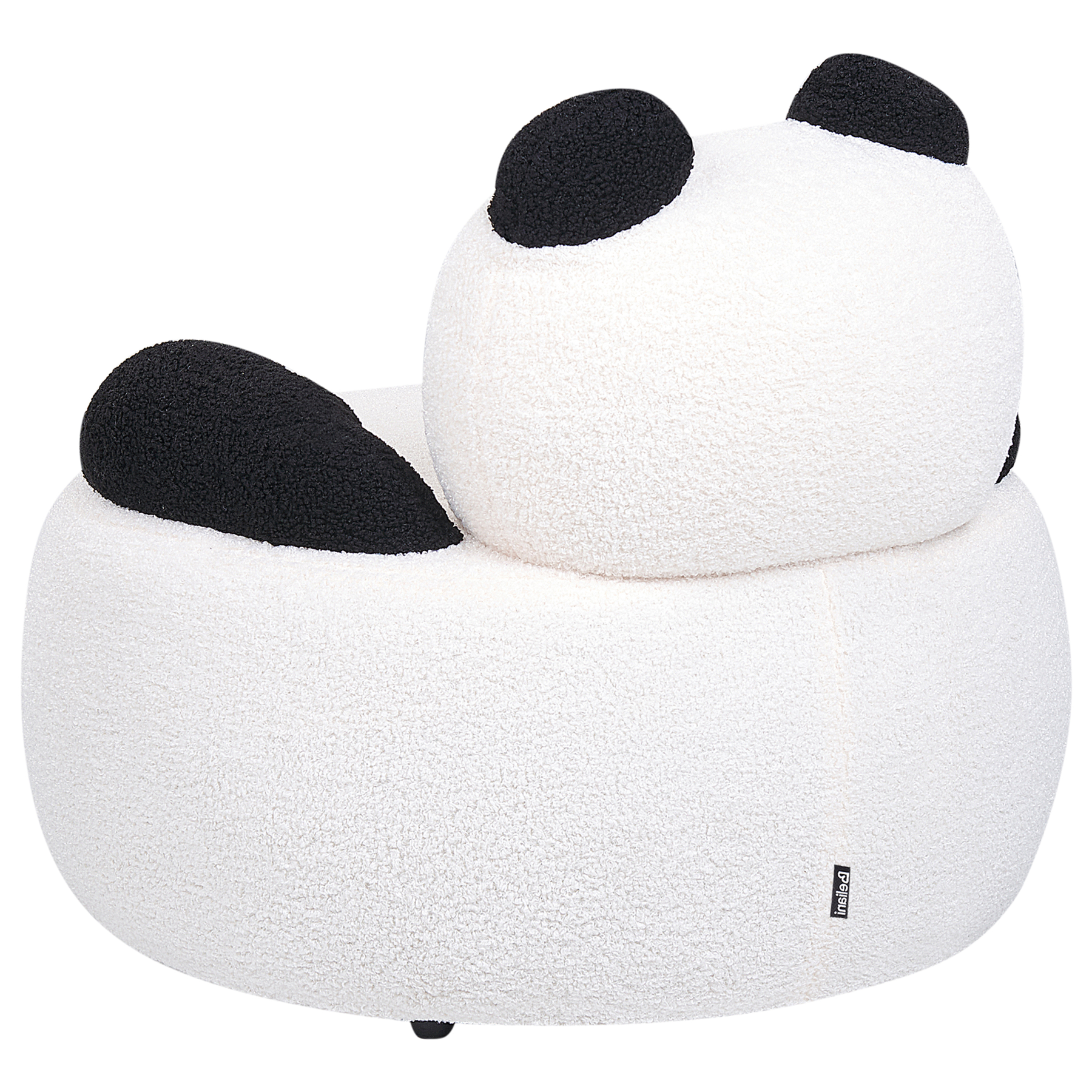 Beliani - VIBY - Kinderstoel - Zwart|Wit - Bouclé