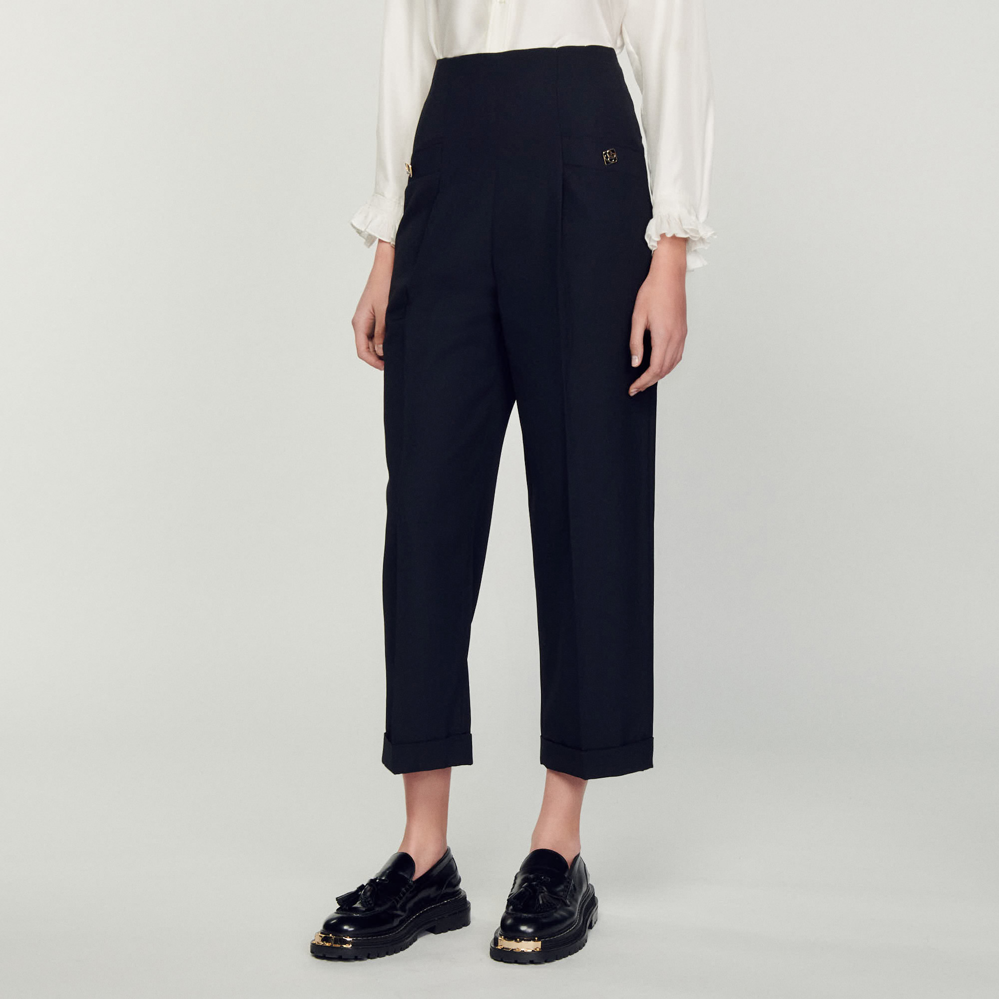 Pantalon taille haute