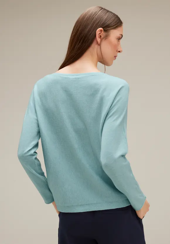 Dolman Pullover - iced mint melange
