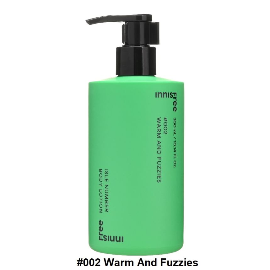 innisfree - Isle Number Body Lotion - 3 soorten