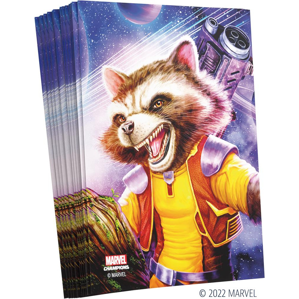 Gamegenic - Marvel Champions Art Sleeves - Rocket Raccoon