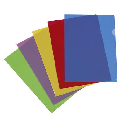 Viquel - 10 Pochettes coin - A4 - pour 25 feuilles - 13/100 - couleurs assorties