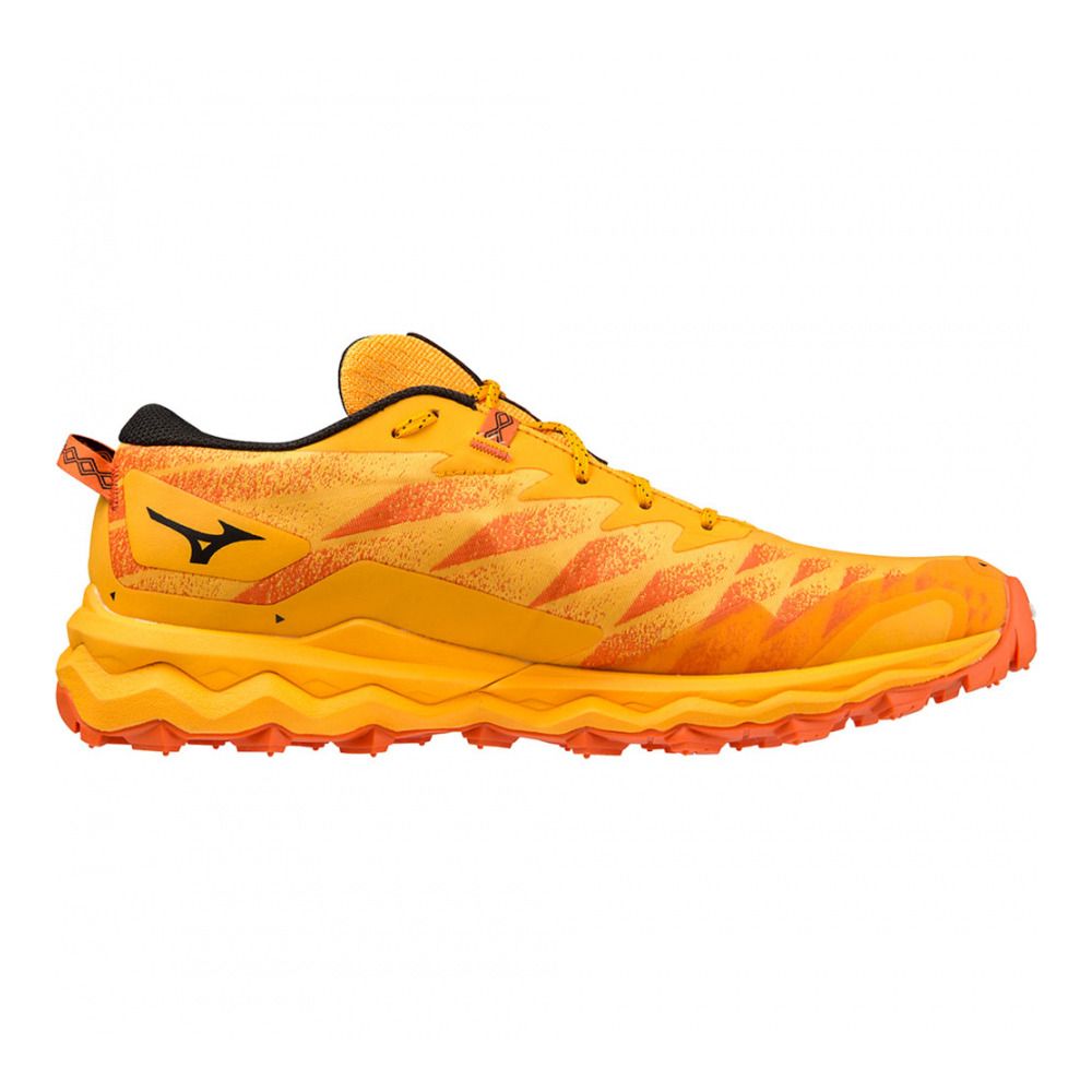 Mizuno WAVE DAICHI 7 GTX - Chaussures trail Homme zinnia/tigerlily/black