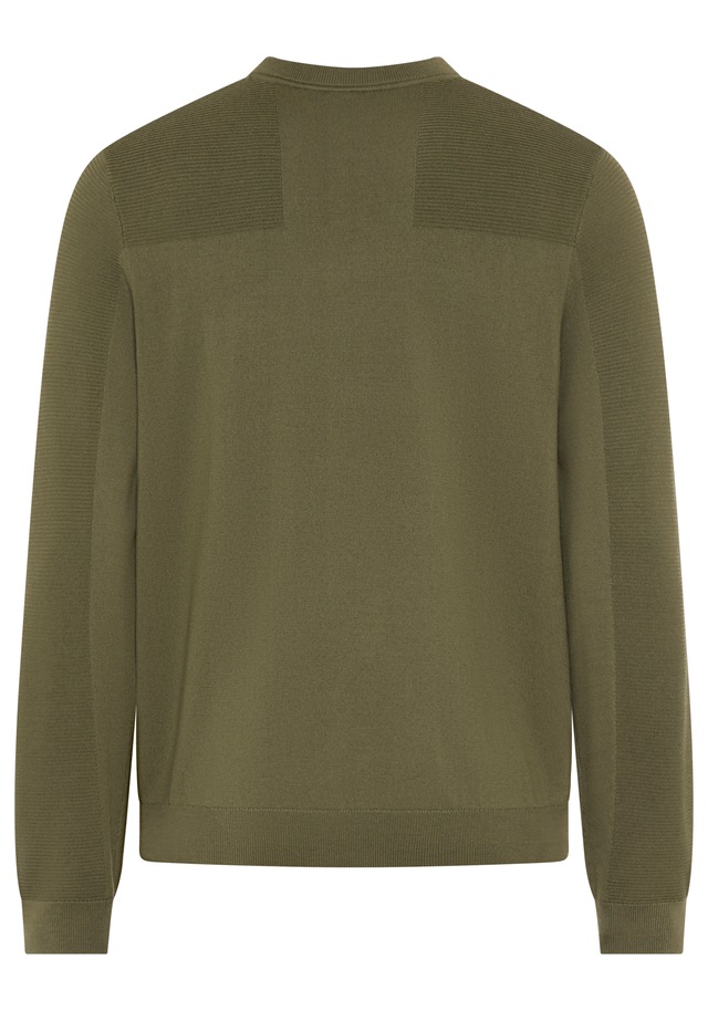 BOSS GREEN Strickpullover »KN Momentum-X CN« Rundhalsausschnitt, Regular Fit, kontrast HD-Logo