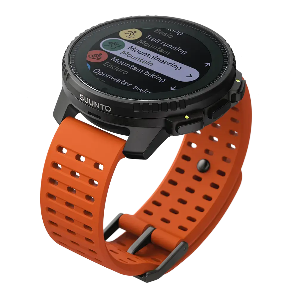 Suunto Vertical Solar Steel GPS Sporthorloge Oranje