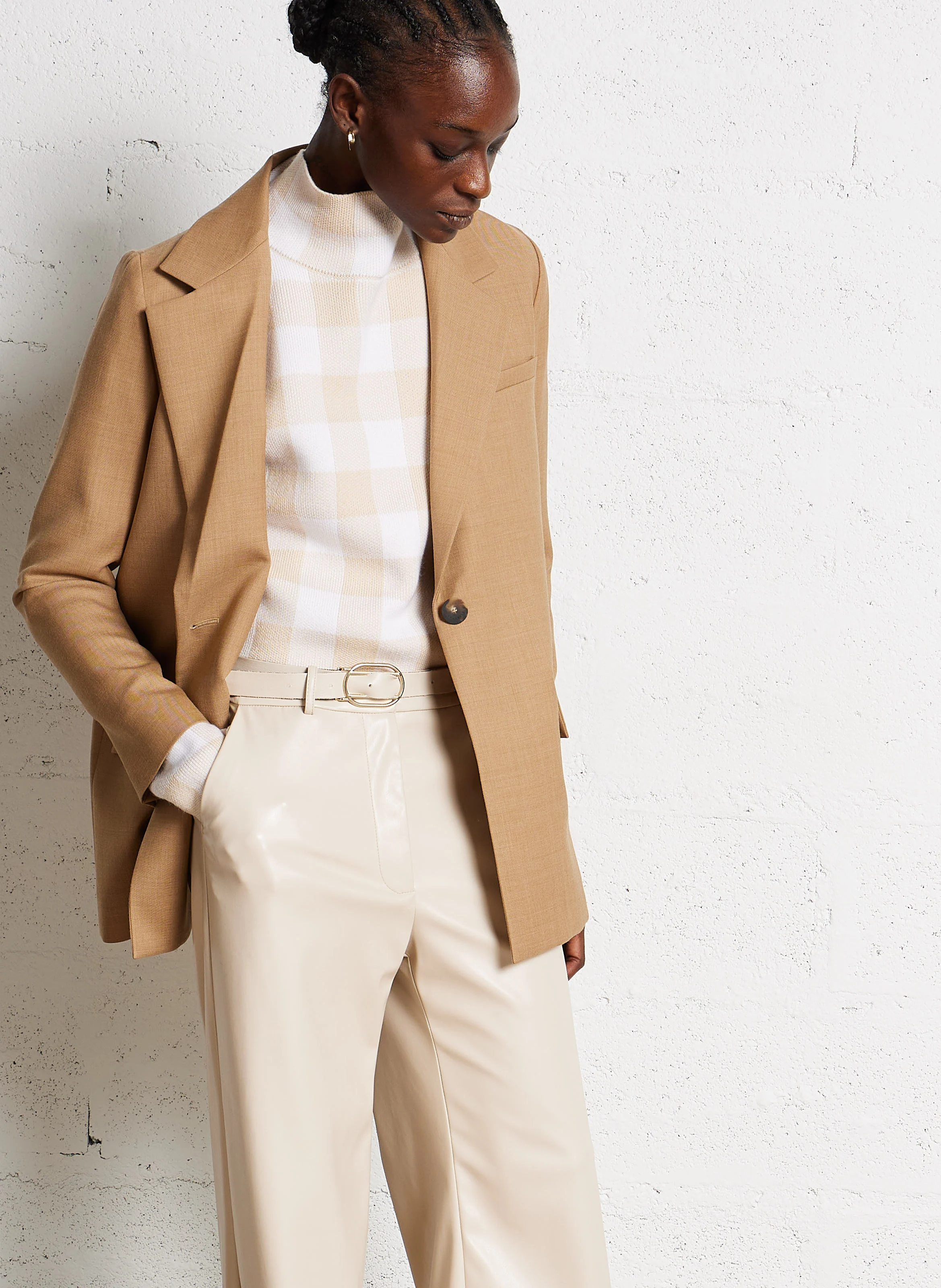 NORTON - Veste col tailleur masculine en laine vierge | Marron