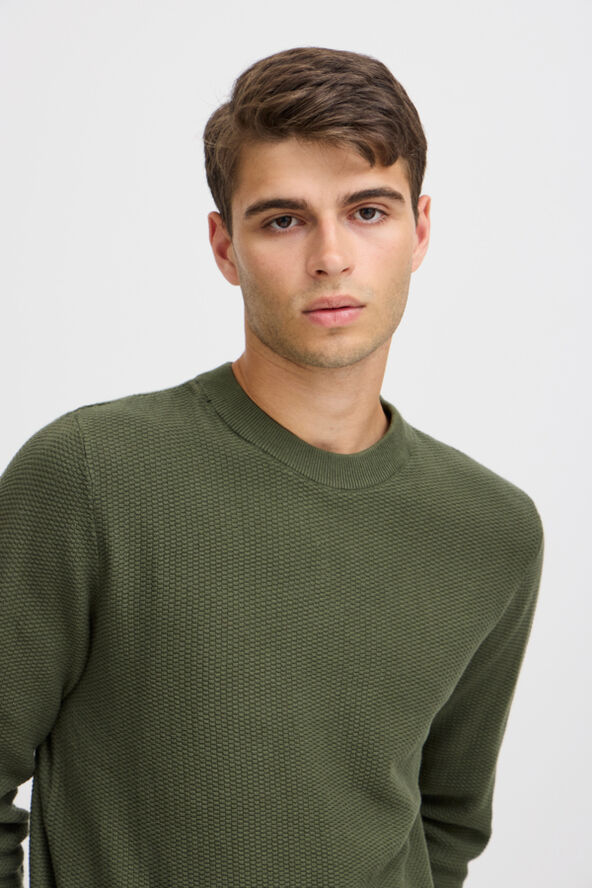Casual Friday CFKARL 0160 structured crew neck kn Deep depths