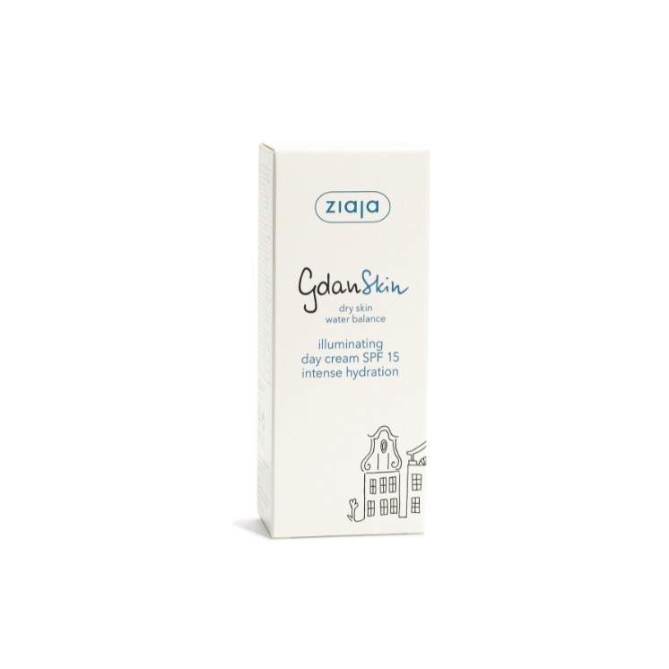 Ziaja GdanSkin Aufhellende Tagesgesichtscreme SPF15 Tiefenfeuchtigkeitsspendend 50 ml