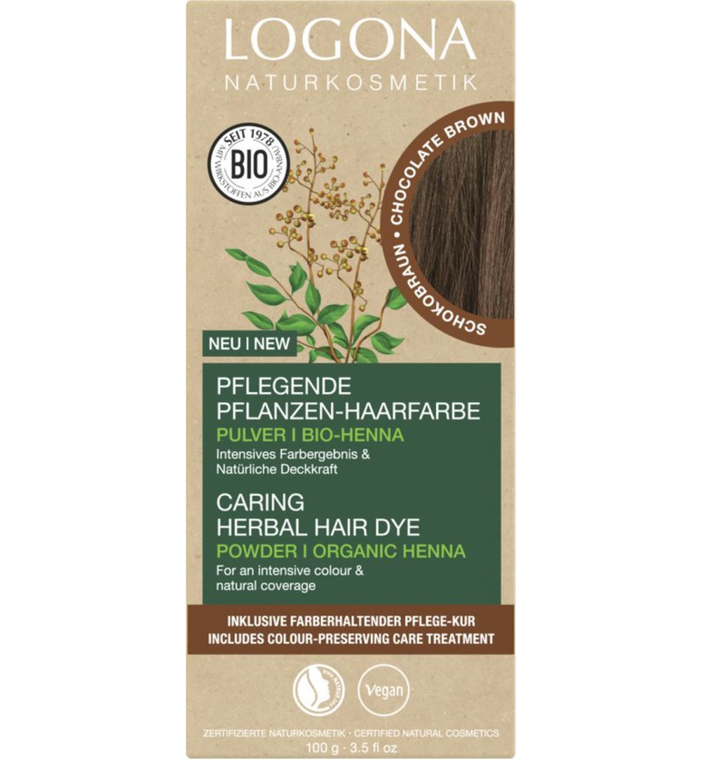 Logona Haarkleur 091 Chocolade Bruin (100 gr)