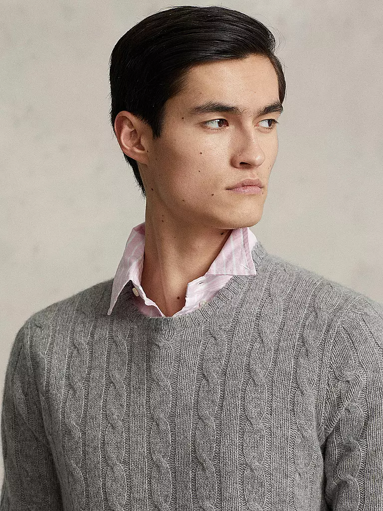 POLO RALPH LAUREN Kaschmirpullover hellgrau