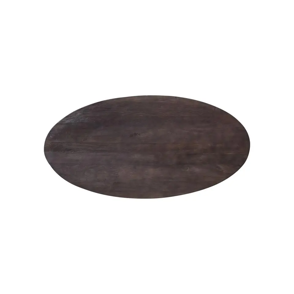 Eettafel Ovaal 200cm - Mangohout & Metaal - X-Poot