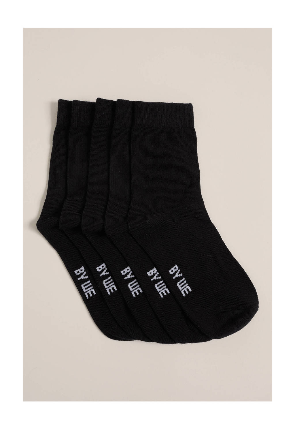 WE Fashion sokken - set van 5 zwart