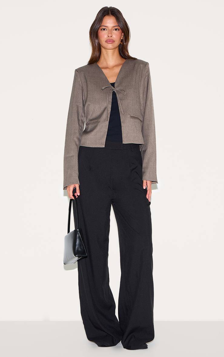 Champignon Blazer Boxy Avec Liens À Nouer