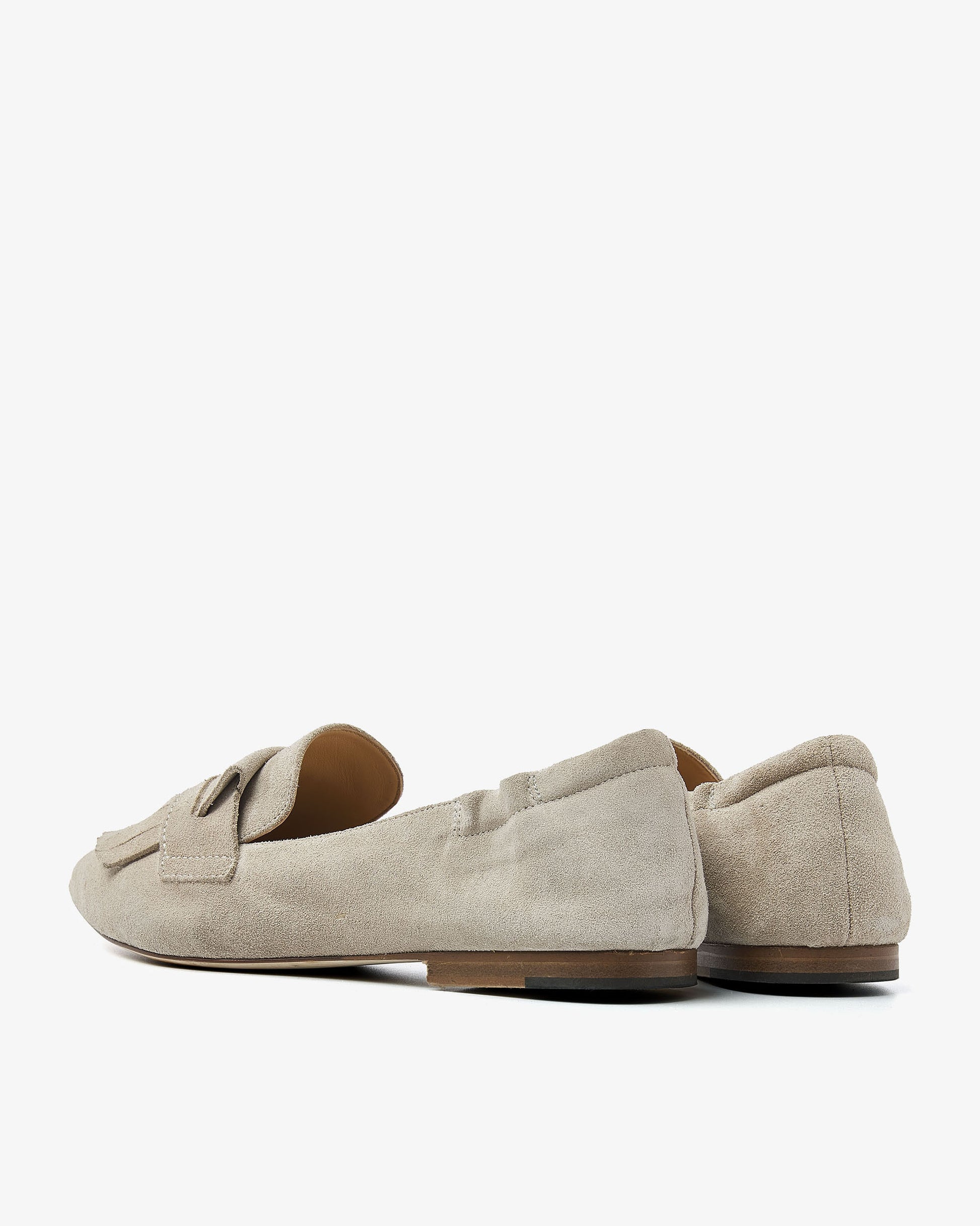 VIA VAI grijze dames loafers Lola Oakley