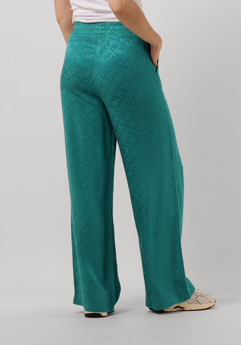 ALIX THE LABEL petrol alix the label pantalon ladies woven wide leg pants