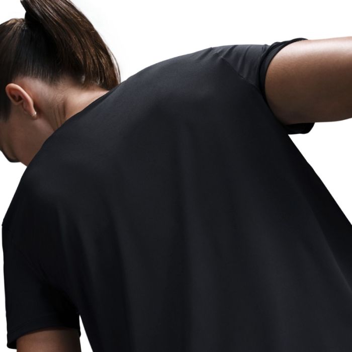 Nike Dame T-shirts One Swoosh Dri-Fit Short Sleeve Top Sort