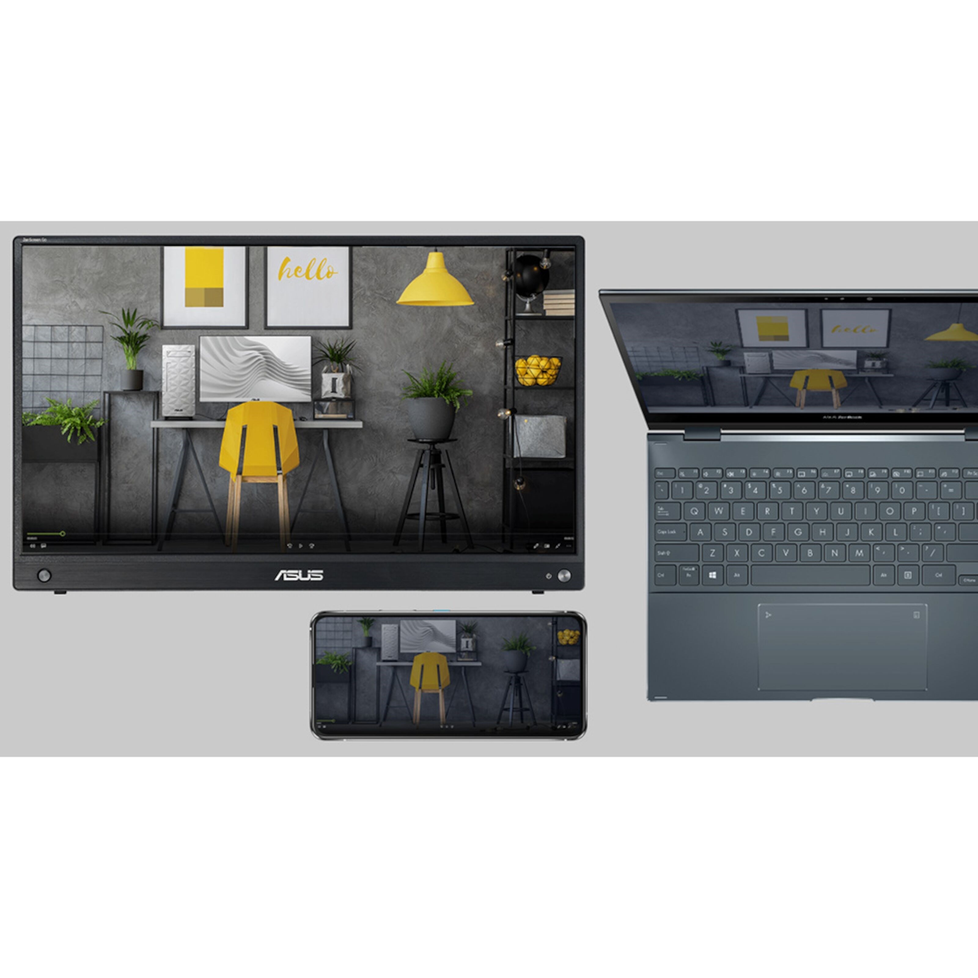 Asus ZenScreen Go MB16AWP Trådløs monitor 15,6