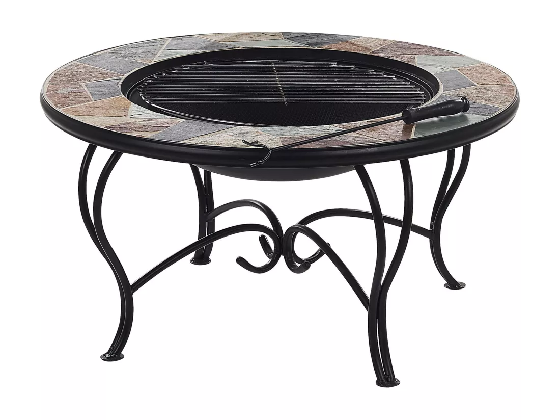 Foyer avec grille EREBUS Métal Noir