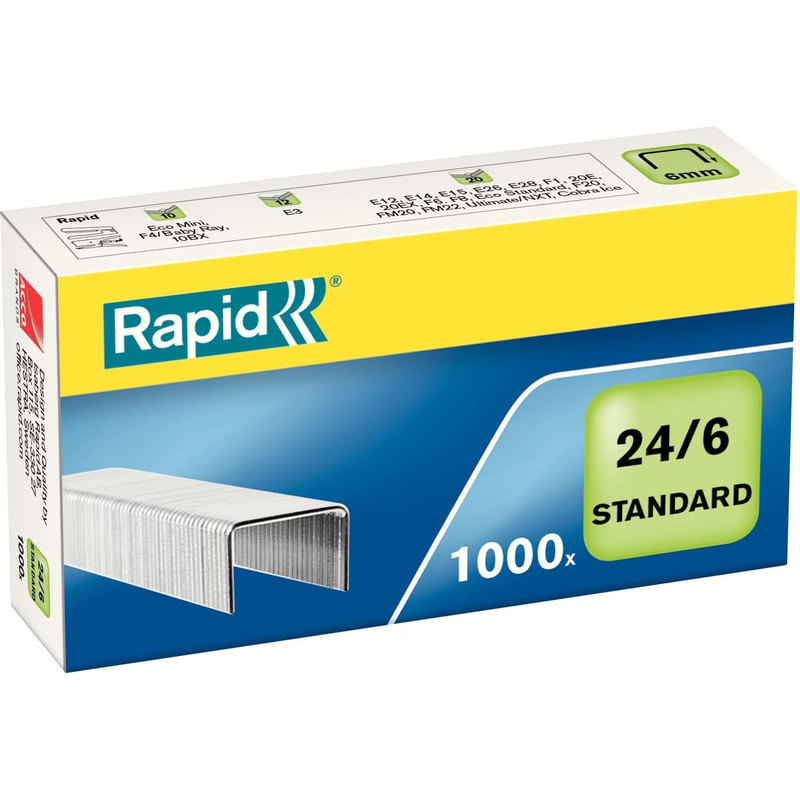 Rapid Heftklammern 24/6, 1000 Stück
