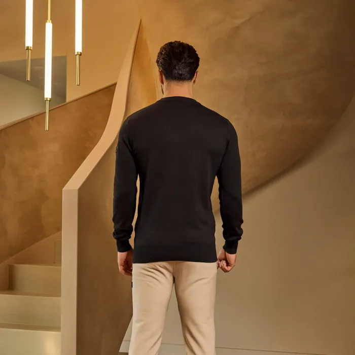 Malelions Knitted Crewneck Sweater Heren