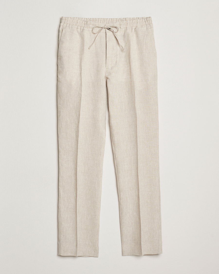 J.Lindeberg Soren Drape Linen Pants Moonbeam