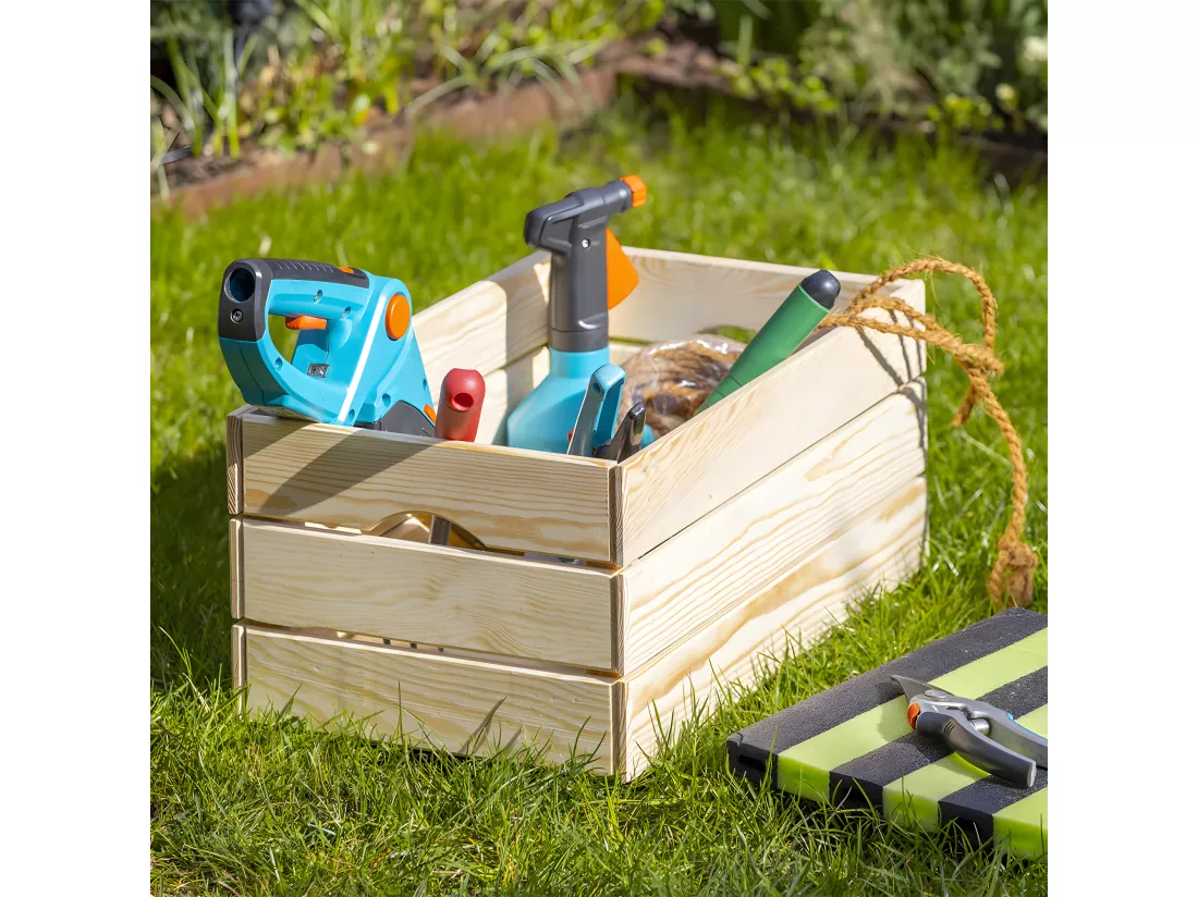 CAJITA - Caisse de Rangement en Bois Naturel Non traité 65cm