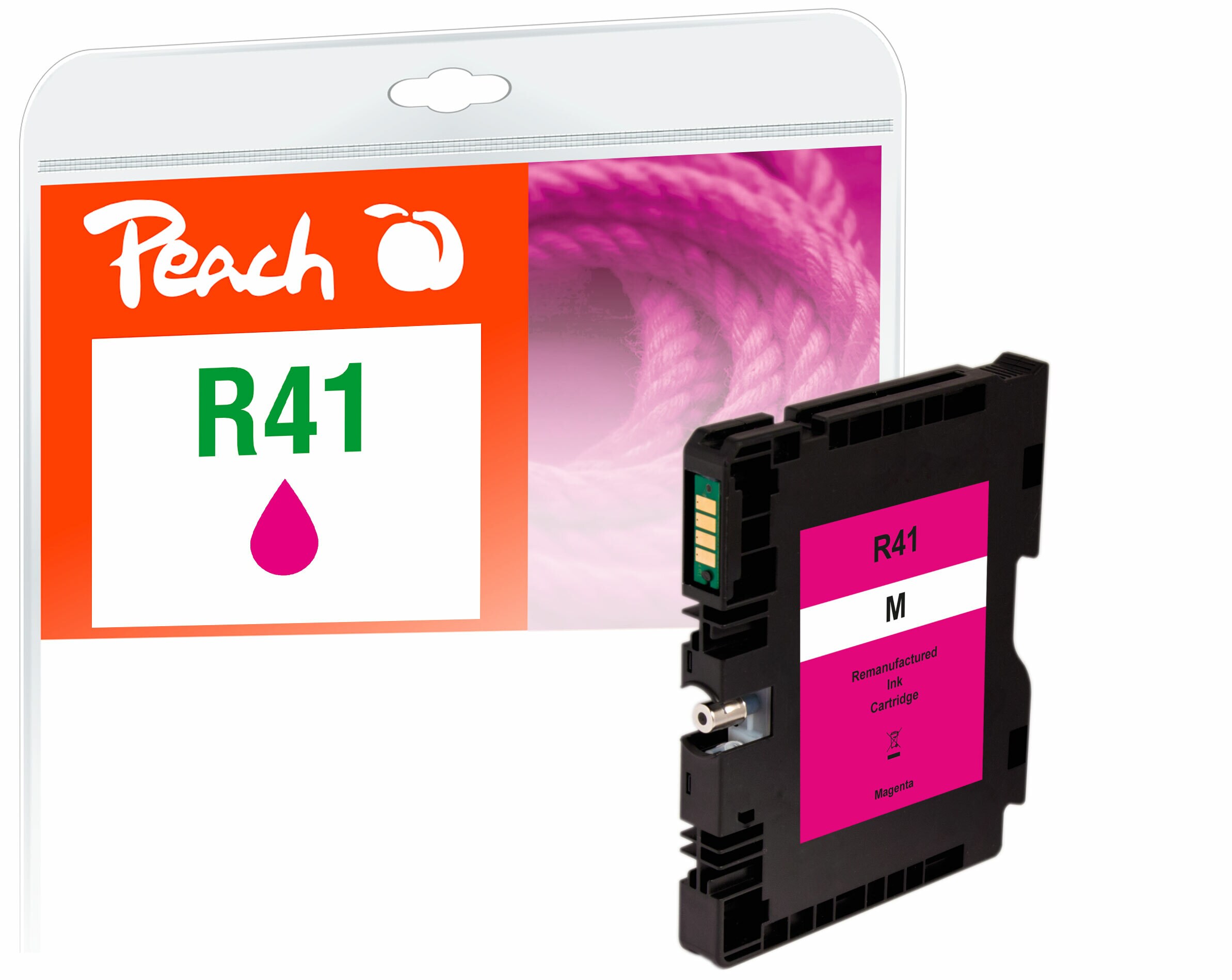 Peach R41Druckerpatrone XL ma ersetzt Ricoh GC41M, 405763 für z.B. Ricoh Aficio SG 3100, Ricoh Aficio SG 3100 snw, Ricoh Aficio SG 3110 dn (wiederaufbereitet)