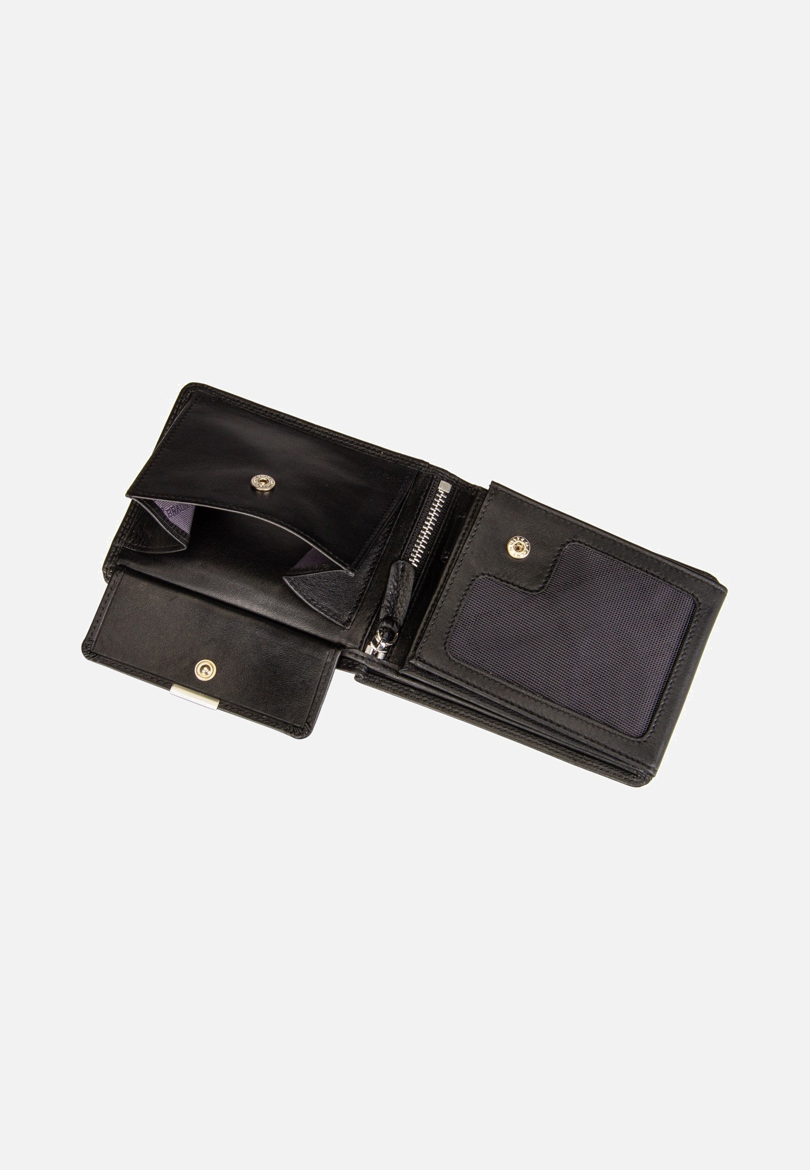 Golf RFID Coin Wallet 8Cs + Loop Black - Portemonnaie