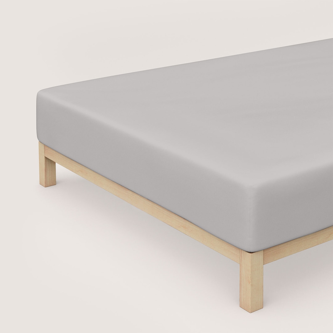 schlafgut Jersey-Spannbettlaken PURE 90-100 x 190-220 cm hellgrau