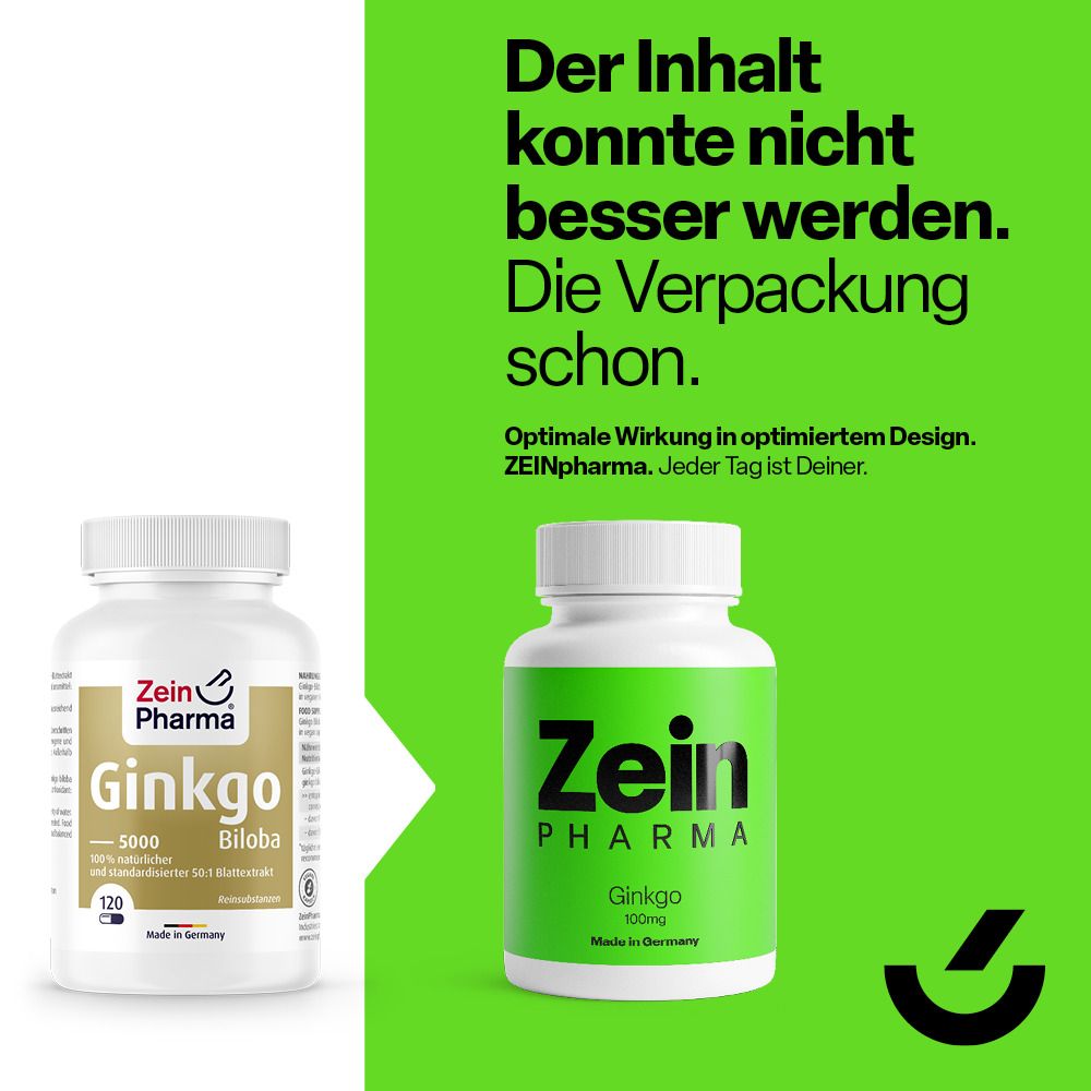 ZeinPharma® Ginkgo Biloba Kapseln 100 mg