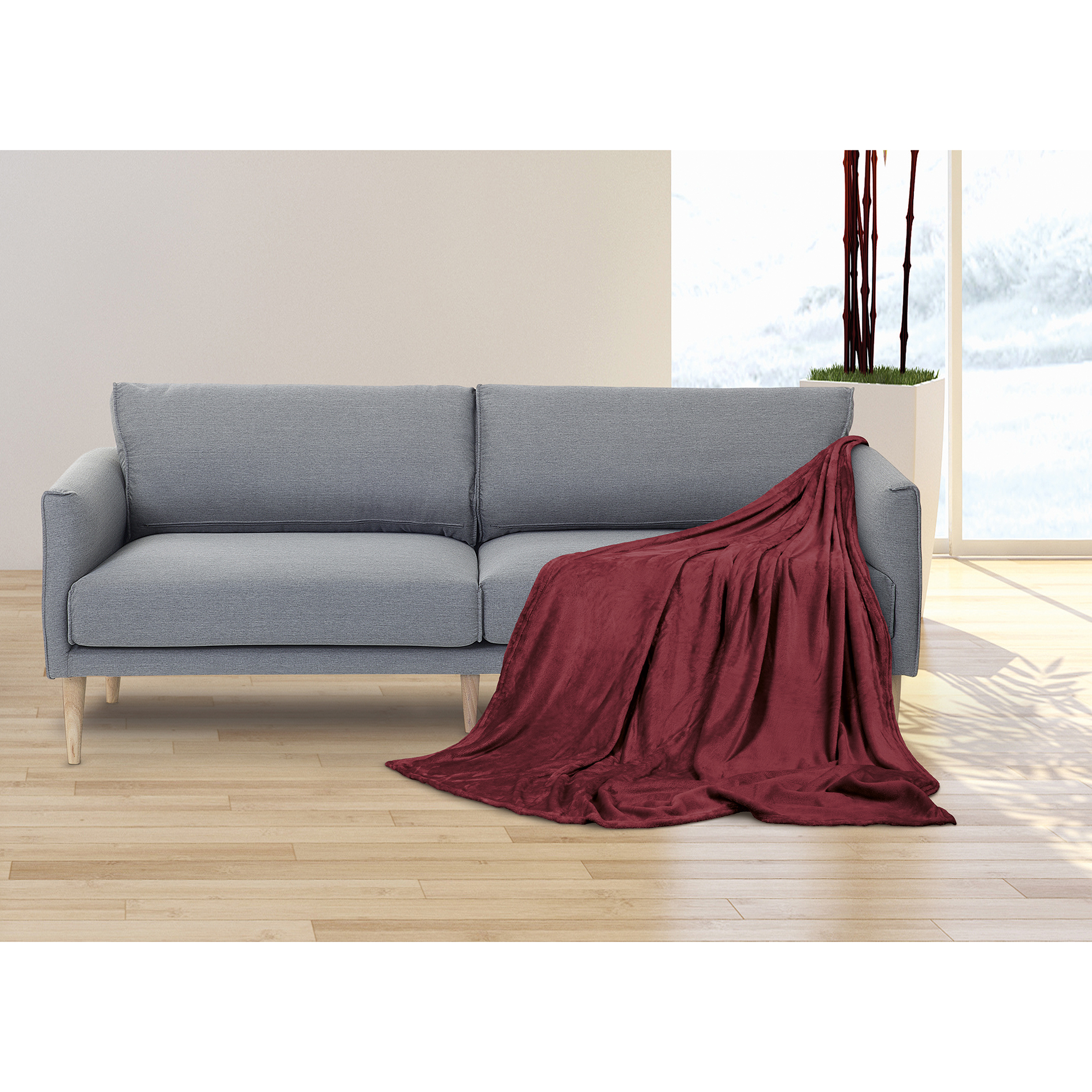 homara Flanelldecke - rostfarben - 140x200 cm