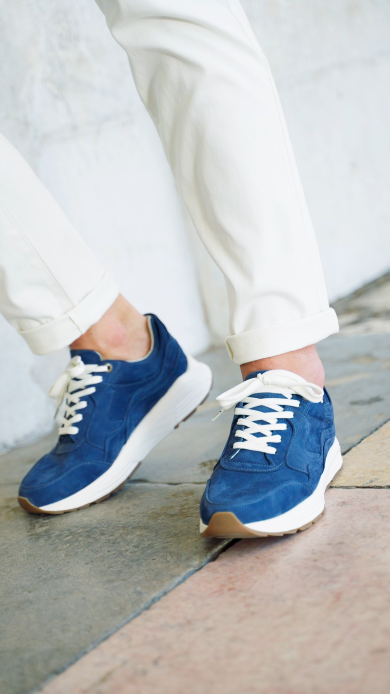 Xsensible Golden Gate Stretchwalker Sneakers Blauw Heren