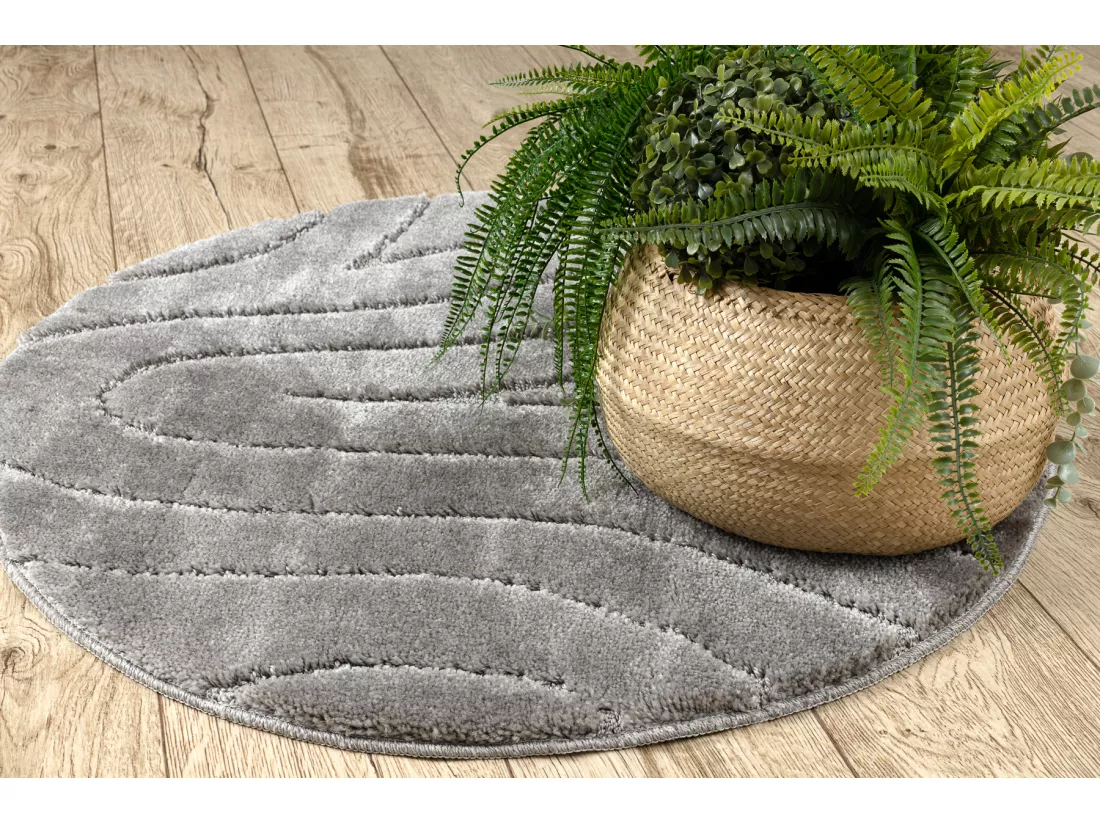 Tapis de salle de bain SUPREME cercle WAVES, vagues, antidérapant, do cercle 100 cm
