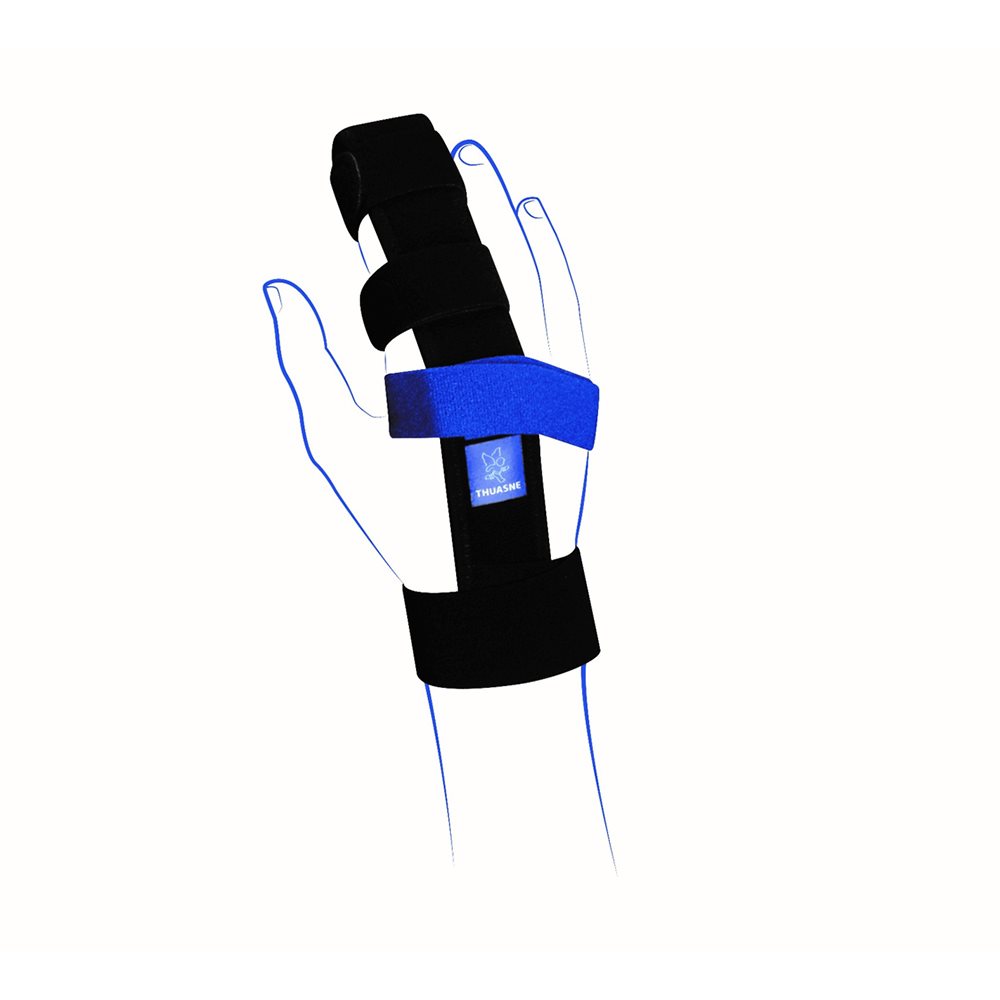 Thuasne Fingerschiene Ligaflex<br>1 Stück, Gr2, schwarz/blau