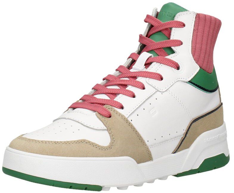 Tommy Hilfiger High Cut Seasonal Basket Sneaker wit