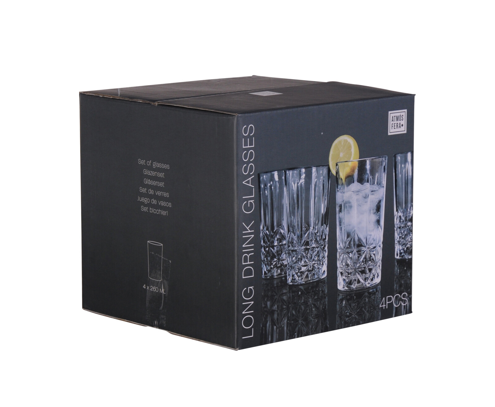 Longdrinkglas 4er Set 260 ml