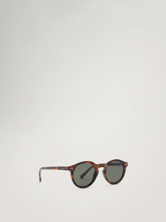 Gafas De Sol Redondas Tortoise - Marrón