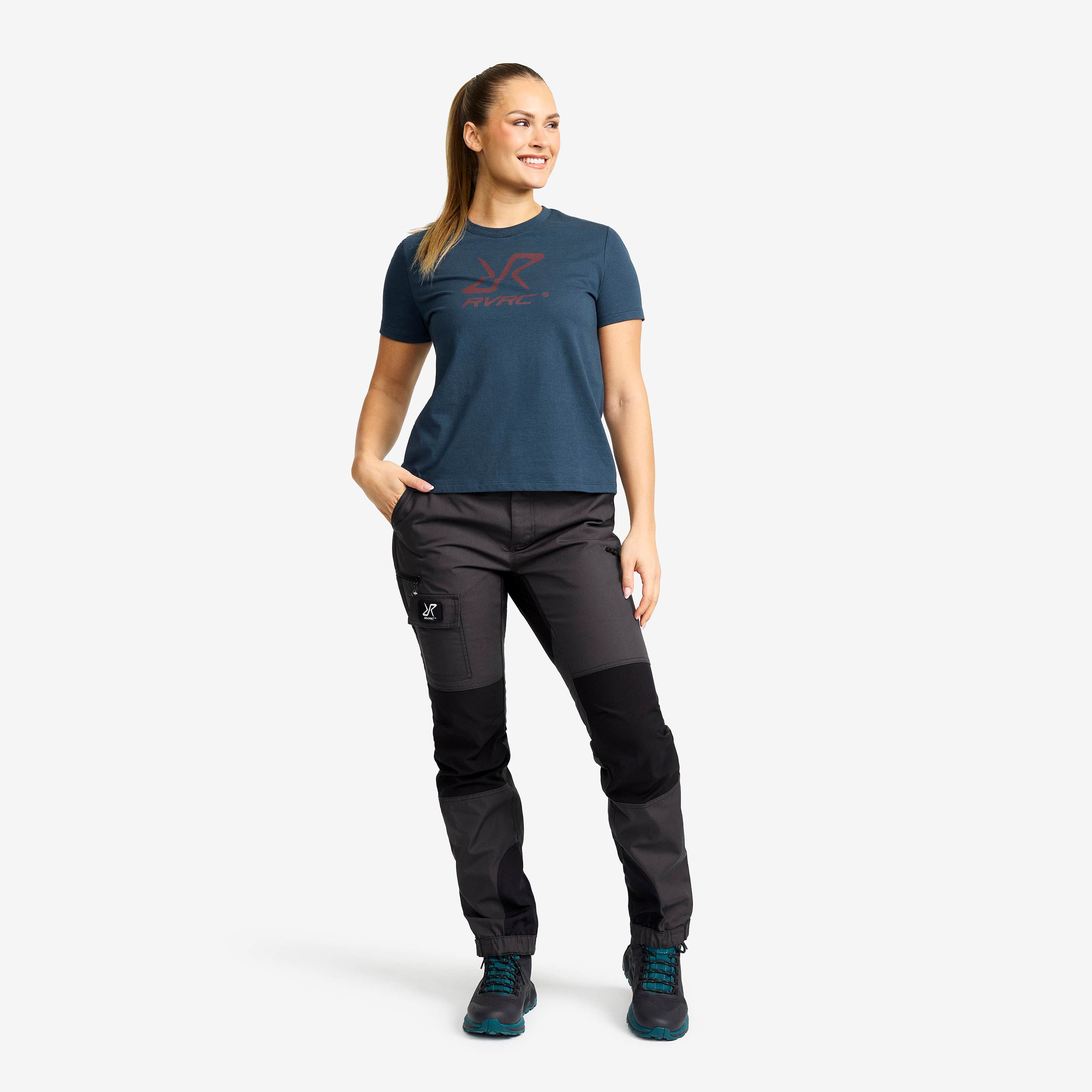 Easy Graphic Logo T-shirt Dame Moonlit Ocean