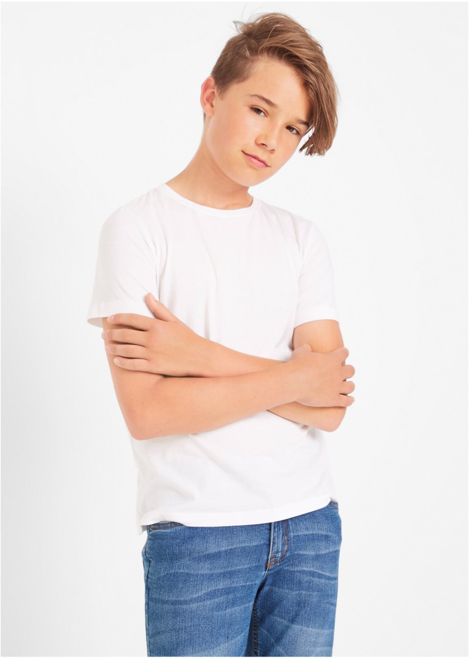 Lot de 3 T-shirts basiques garçon en coton