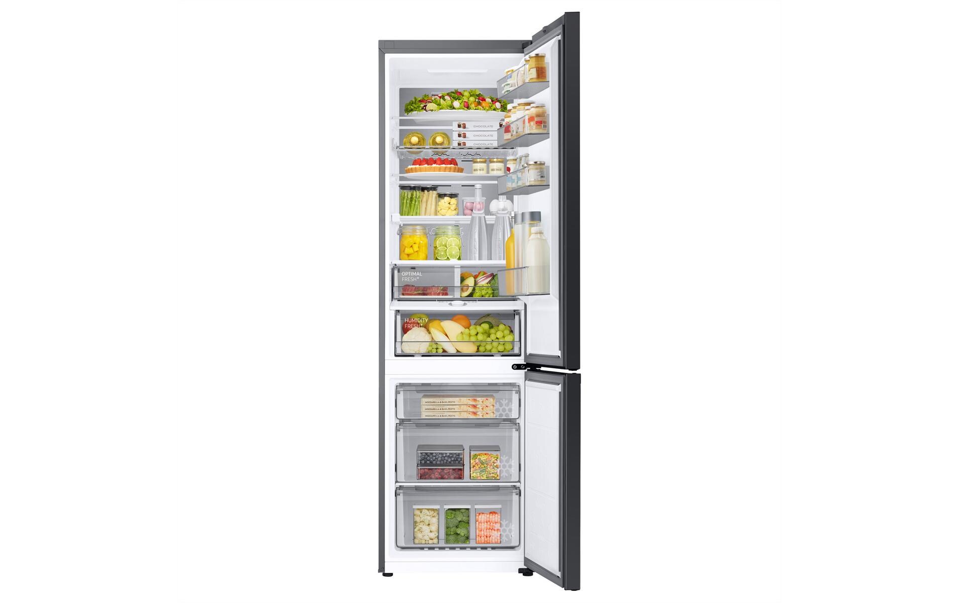 Kühl-Gefrierkombination RB38C7B6A39/WS Rechts<br>Freistehendes Kombigerät mit Kühlschrank oben und Gefrierschrank unten